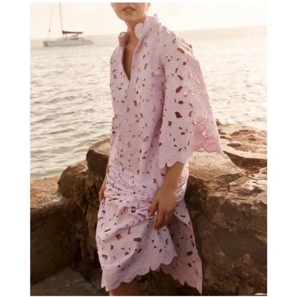 Tuckernuck Lilac Eyelet Dress - Picture 3 of 8